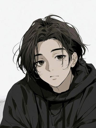 Anime Portrait — Digital Art Print. poster