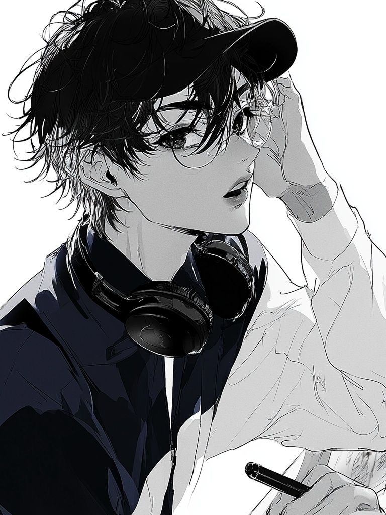 Anime DJ Portrait Poster. poster detail