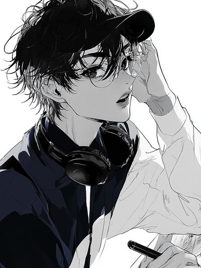 Anime DJ Portrait Poster. poster