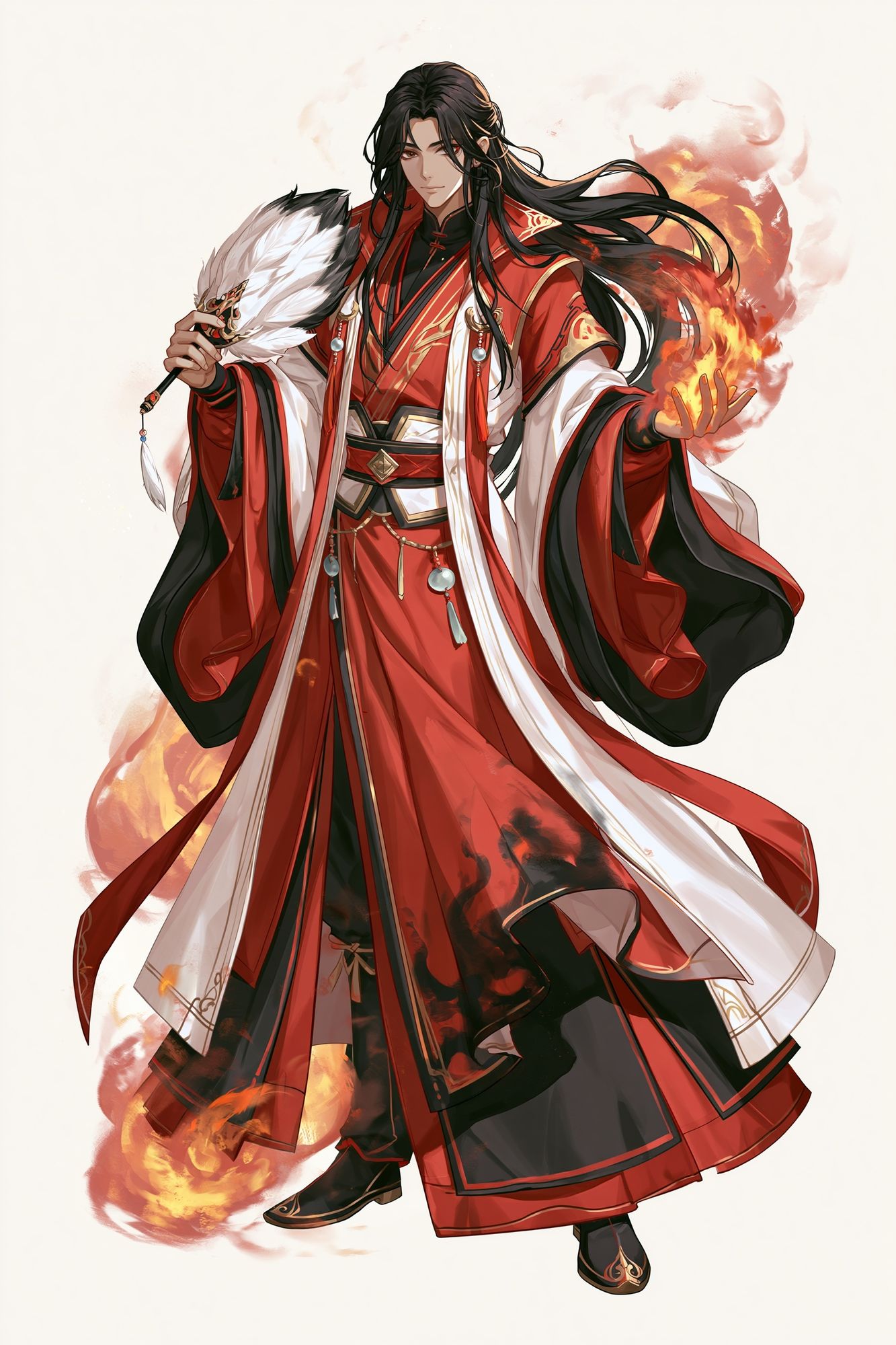 Fire Mage Anime Character Poster. poster detail