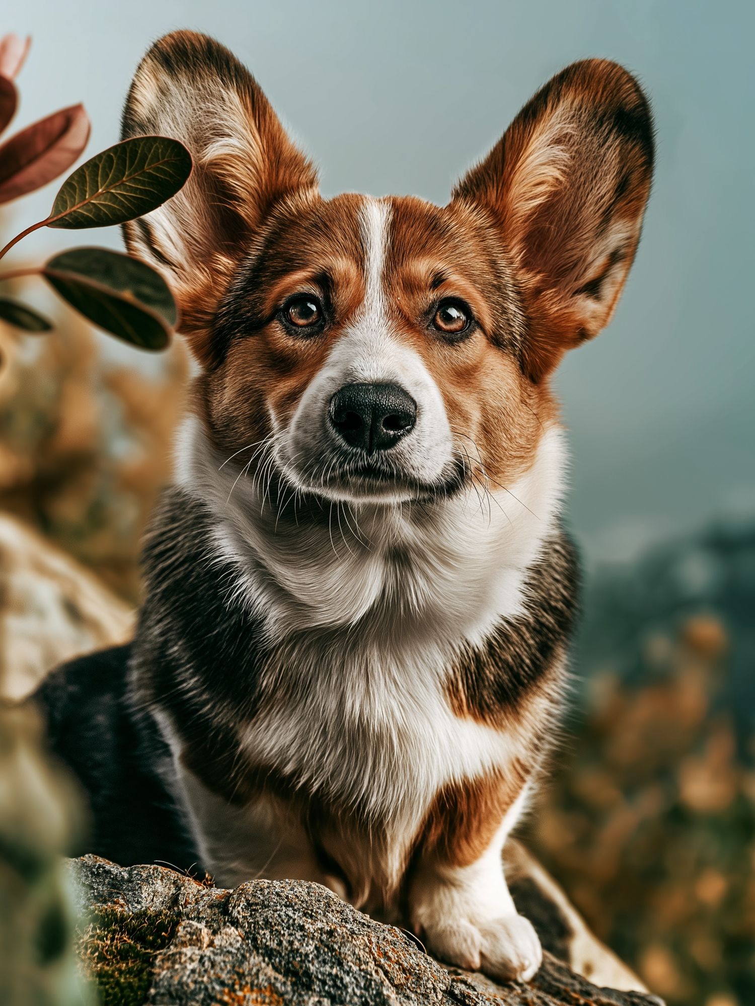 Corgi Portrait Photography Poster. poster detail