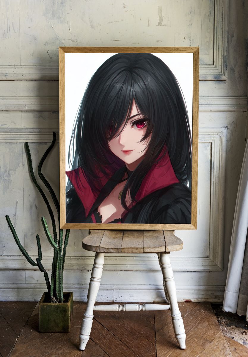 Mystical Woman — Anime Print. room preview