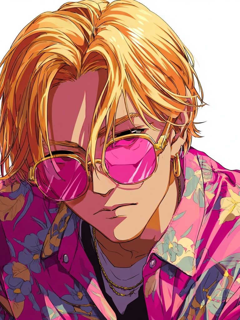 Stylish Young Man — Anime Print. poster — anime art