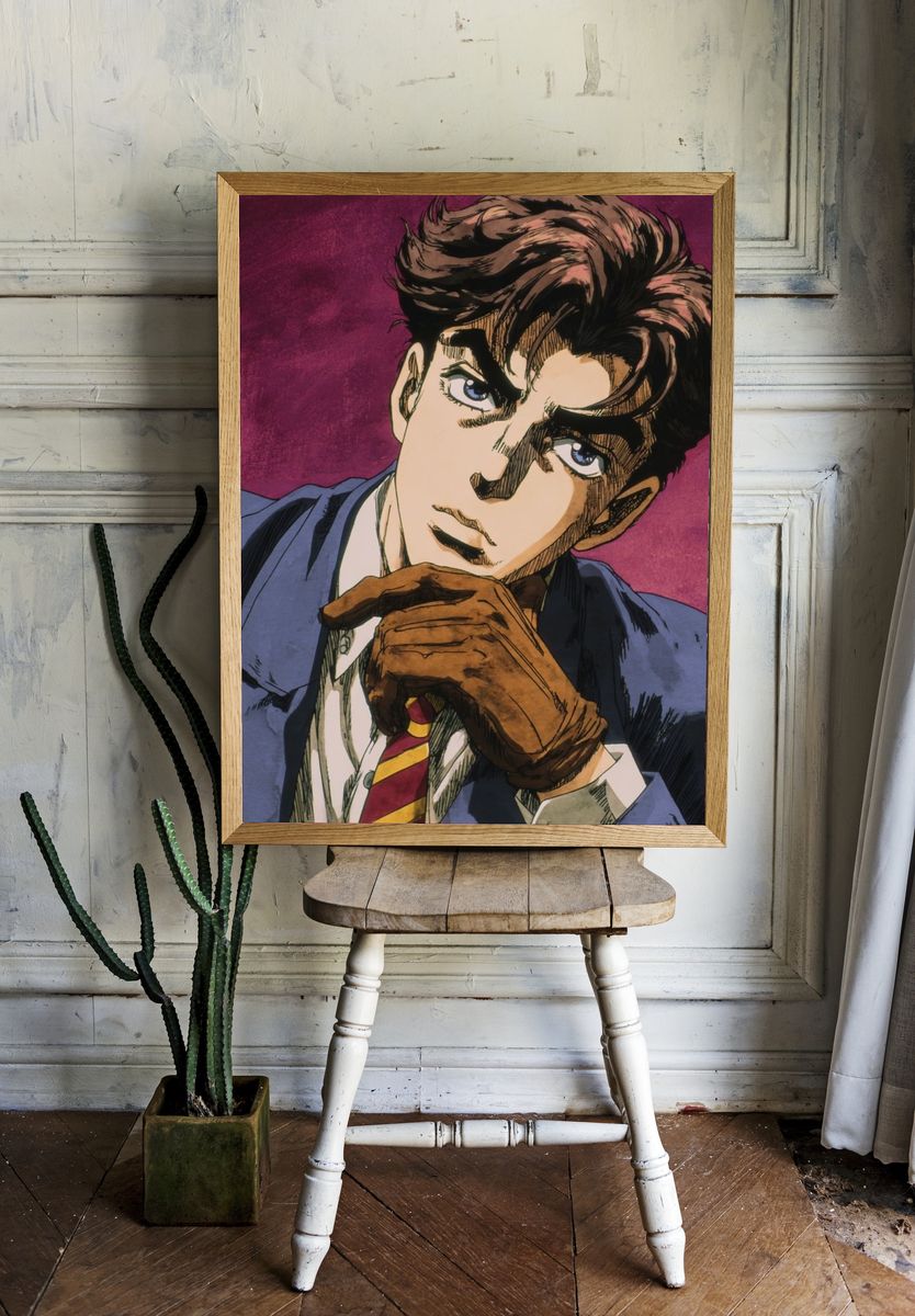 Stylish Character Portrait — Anime Print. — room view 1