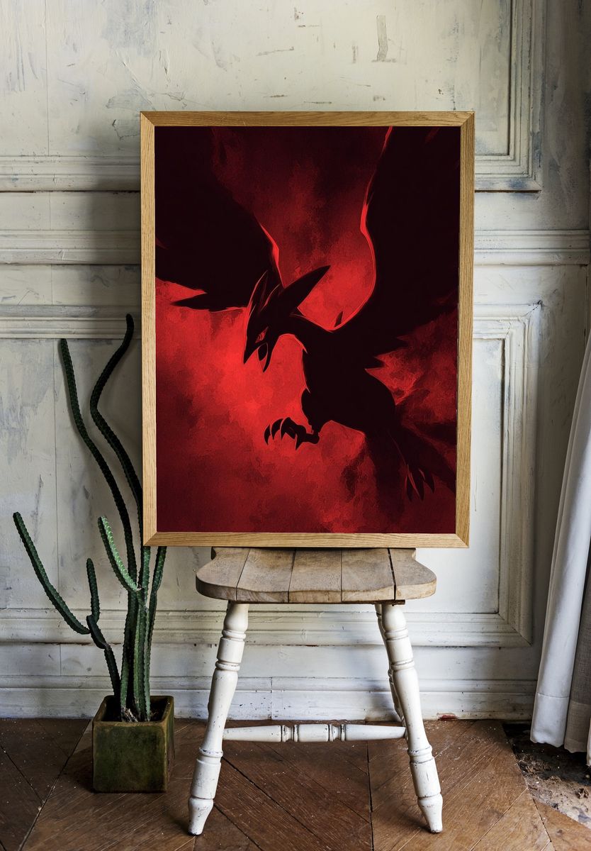 Legendary Bird — Anime Print. — room view 1