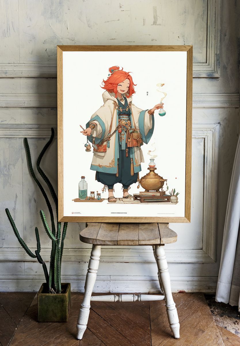 Charming Alchemist — Anime Print. — room view 1