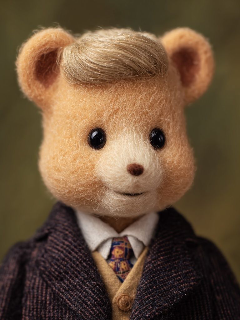 Gentleman Bear Portrait Poster. poster — animals art