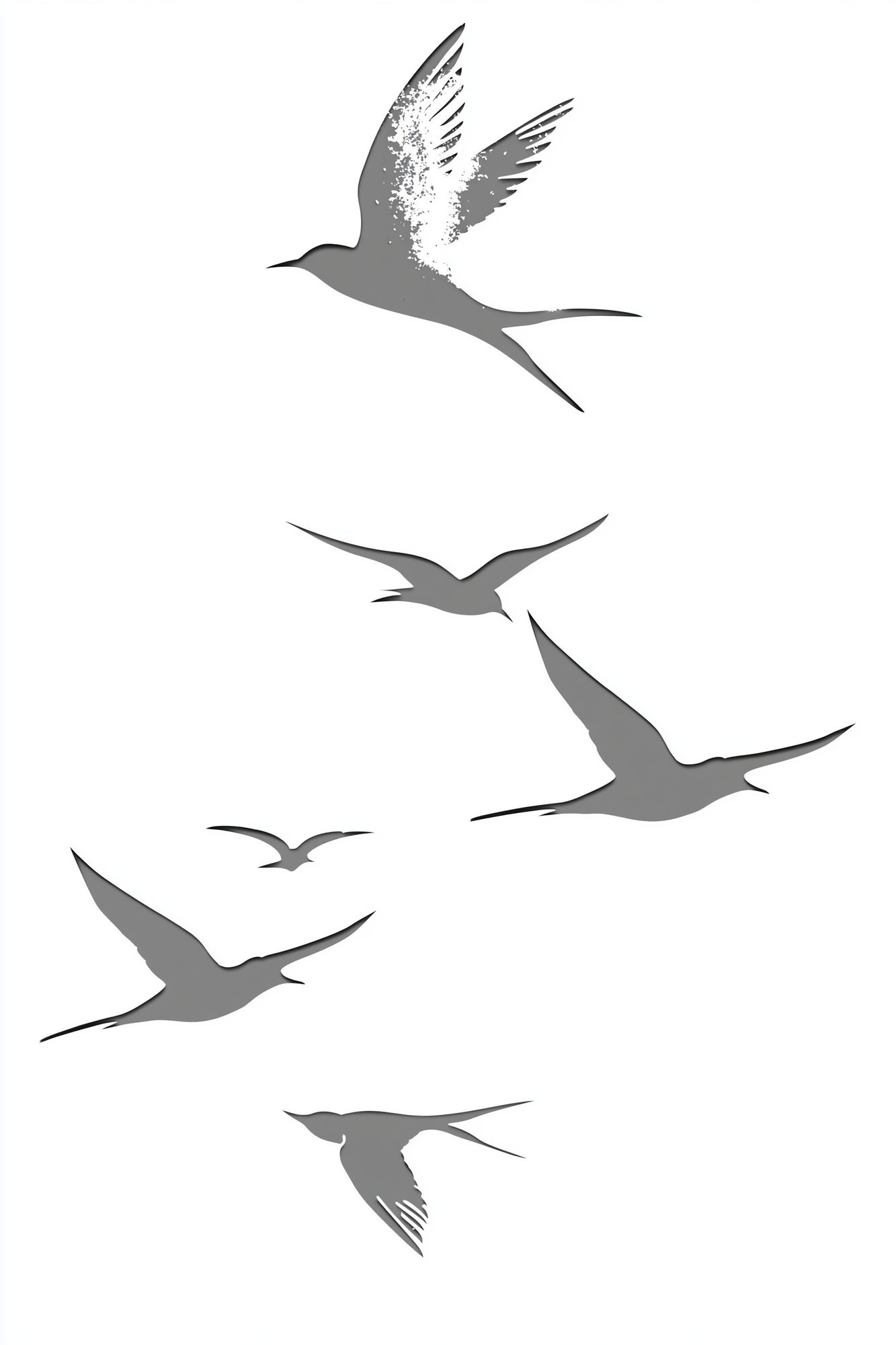 Flying Birds Minimalist Print. poster detail