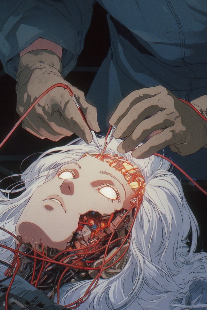 Cyborg Surgery — Anime Print. poster — anime art