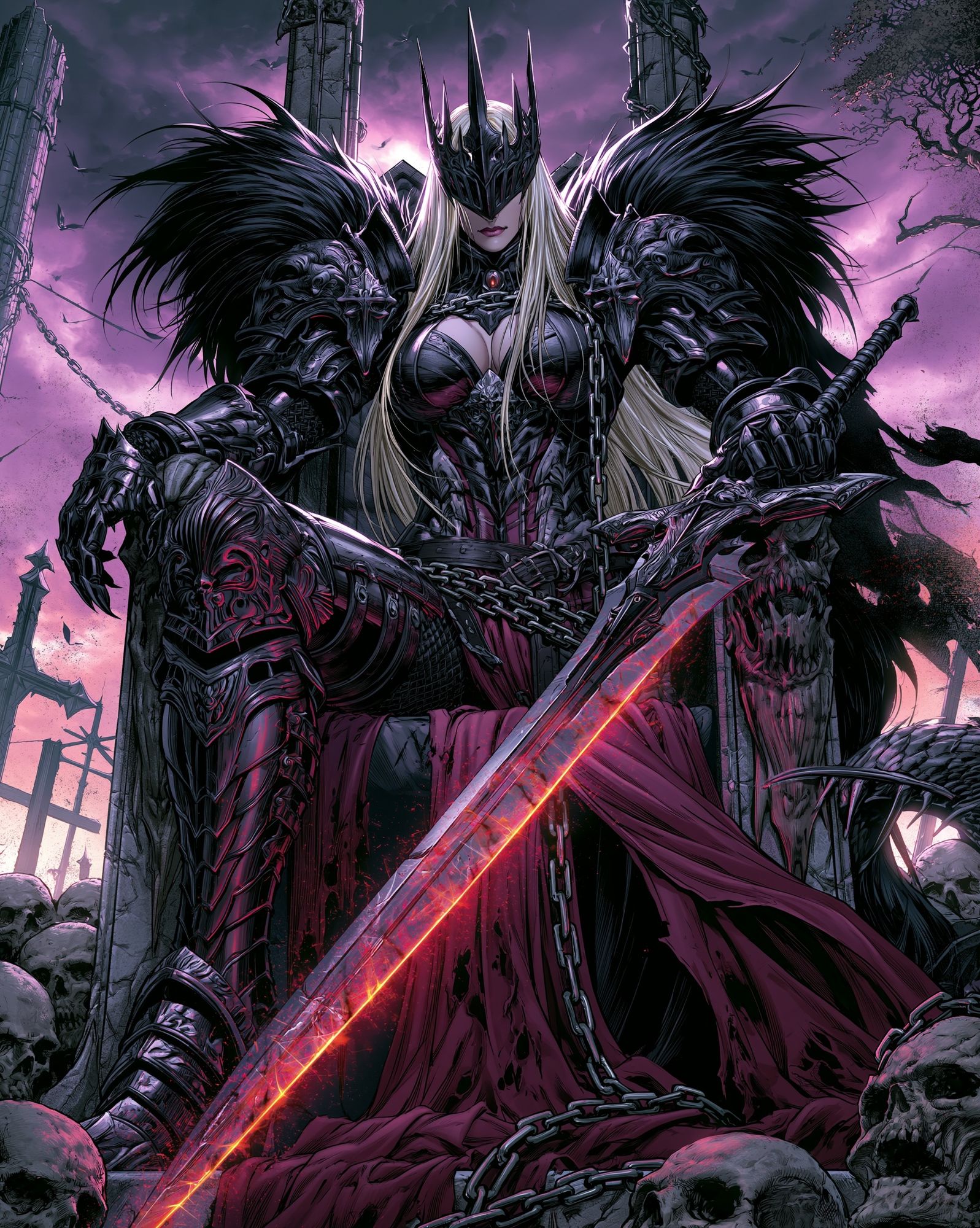 Dark Fantasy Warrior Poster. poster detail