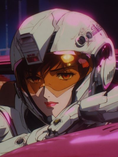 Futuristic Anime Character — Aesthetic Print