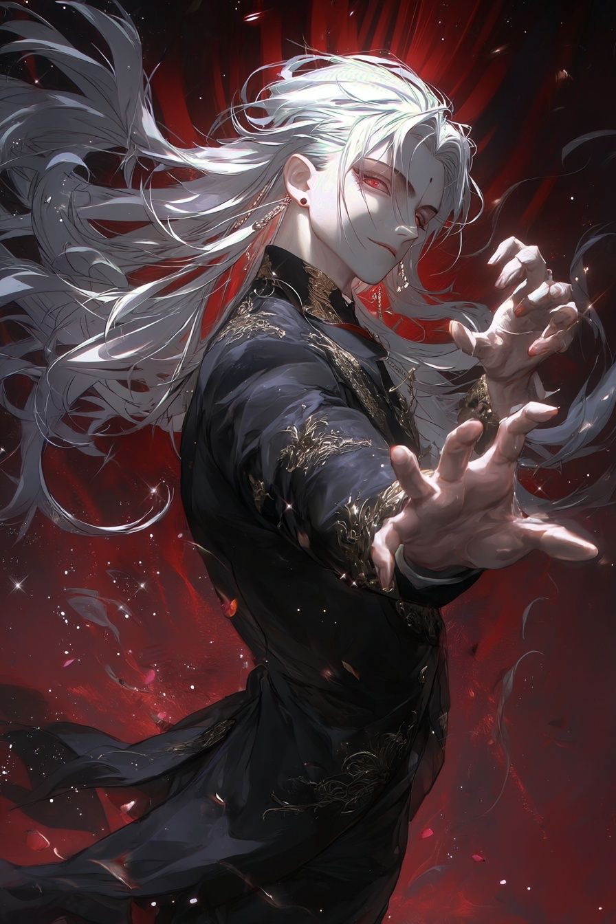Mysterious Character — Anime Art Print. poster detail