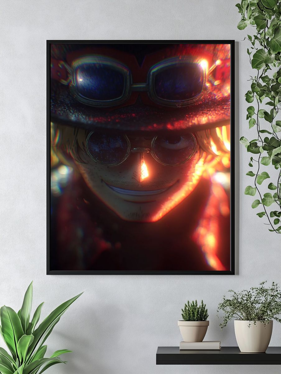 Anime Character Portrait — Digital Art Print. — room view 4