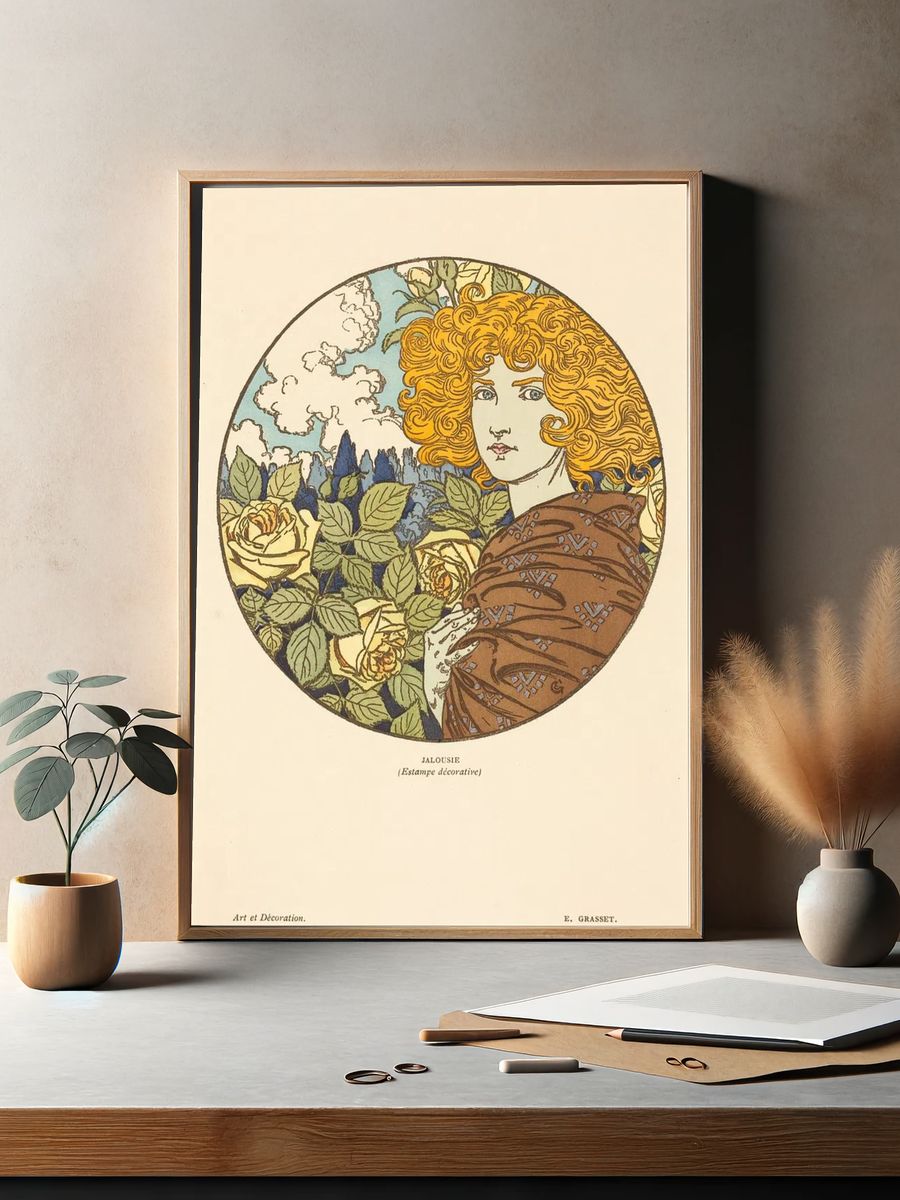 Jalousie — Art Nouveau Print. — room view 2