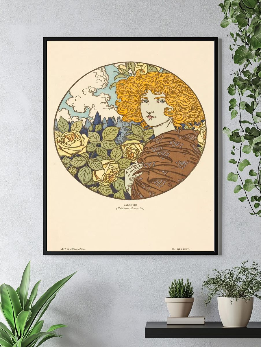 Jalousie — Art Nouveau Print. — room view 4