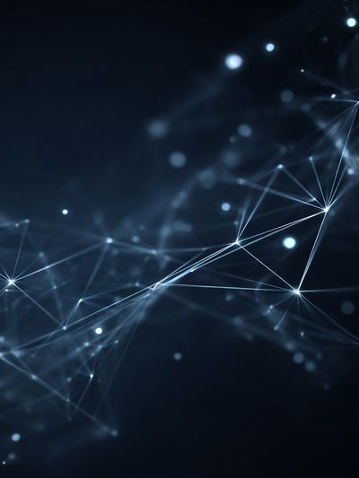 Abstract Network Connections Poster. poster print