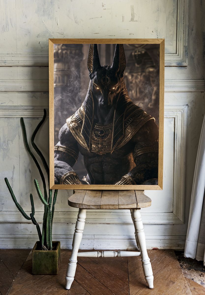 Anubis Egyptian Mythology Poster. — room view 1