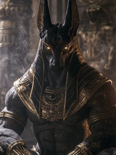 Anubis Egyptian Mythology Poster.