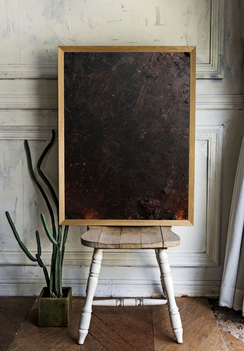 Molten Ember Texture Print. room preview