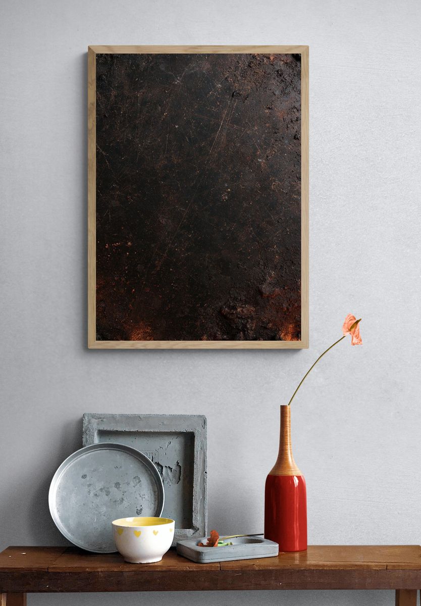 Molten Ember Texture Print. — room view 3