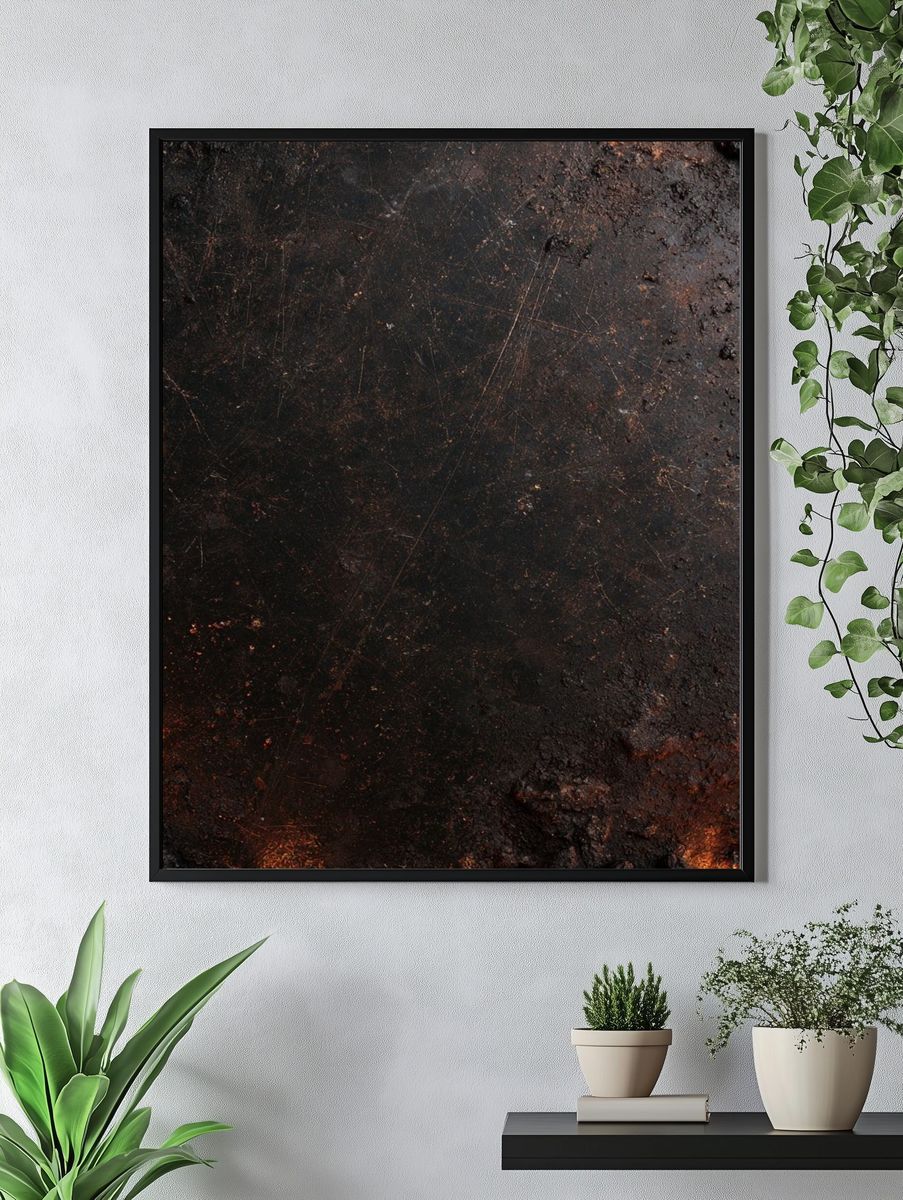 Molten Ember Texture Print. — room view 4
