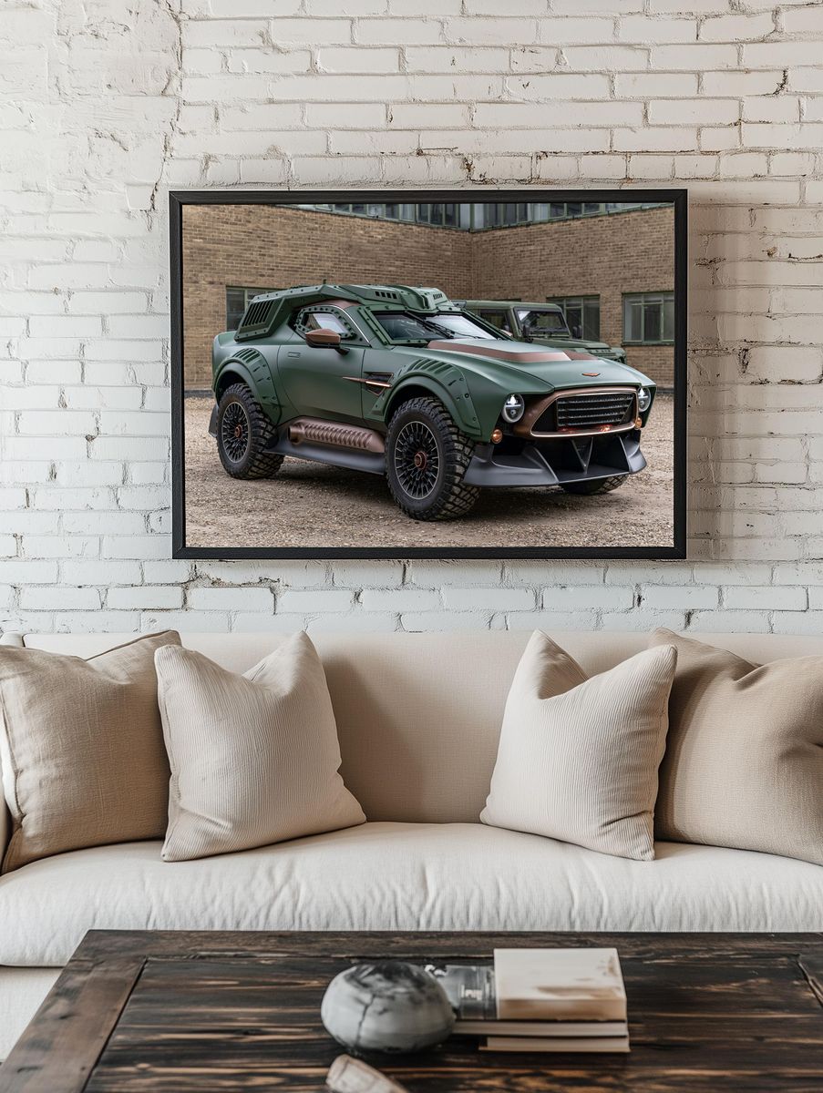 Armored Off-Road Truck Photography Poster. — room view 1