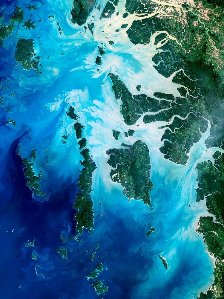 Aerial Ocean — Nature Print. poster — nature art
