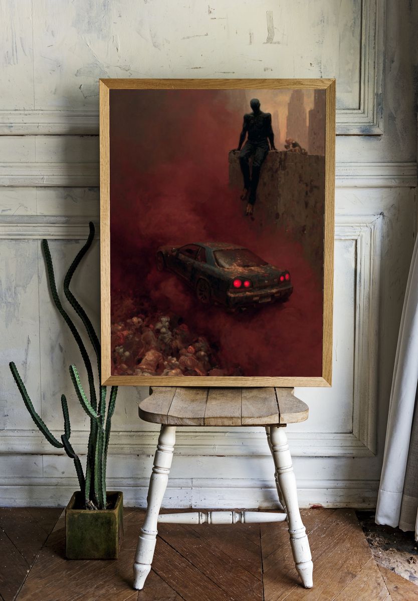 Apocalyptic Scene — Surrealism Print. room preview