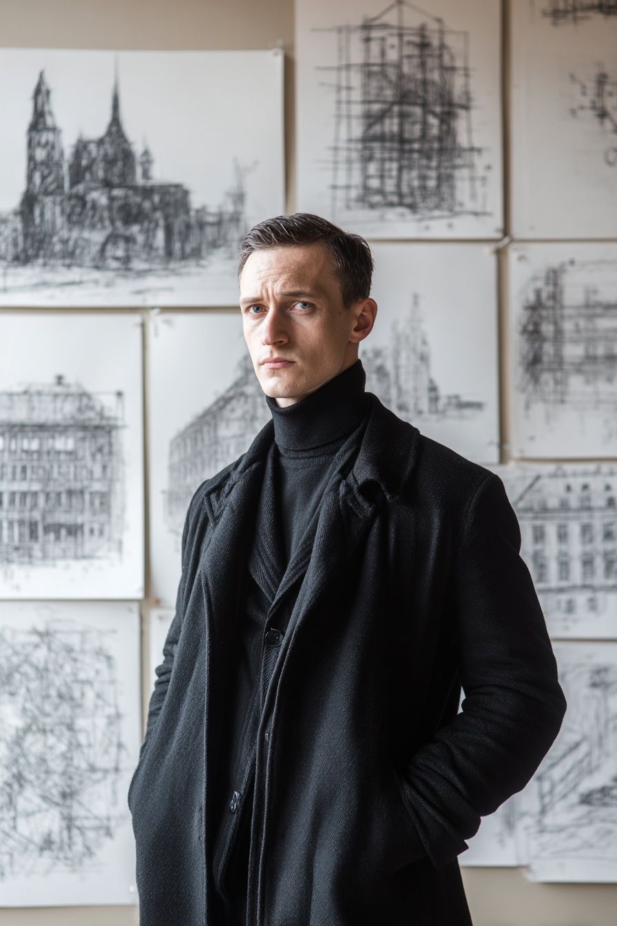 Architect Portrait Photography Poster. poster detail