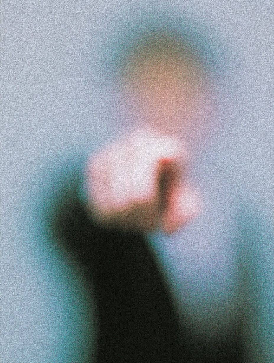 Abstract Pointing Hand Poster. poster — abstract art