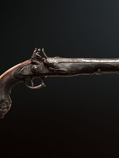 Antique Pistol Photography Poster.