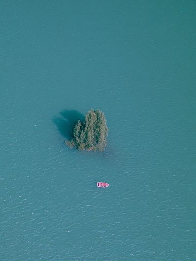 Solitary Island Aerial Photography Poster. poster
