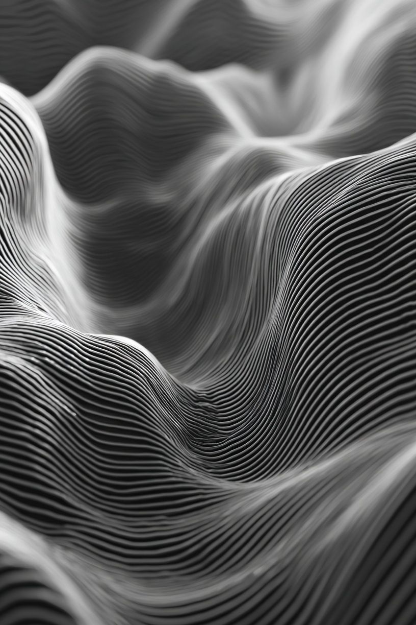 Waves of Lines — Abstract Poster. poster detail