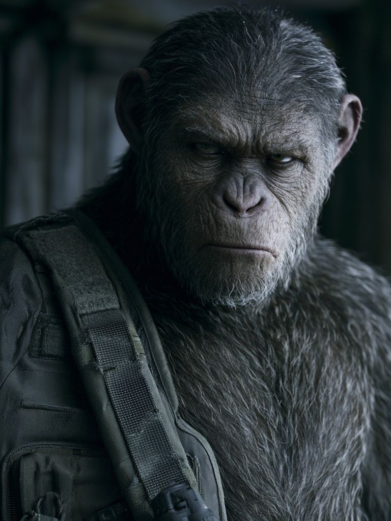 Ape Portrait — Cinematic Print. poster detail
