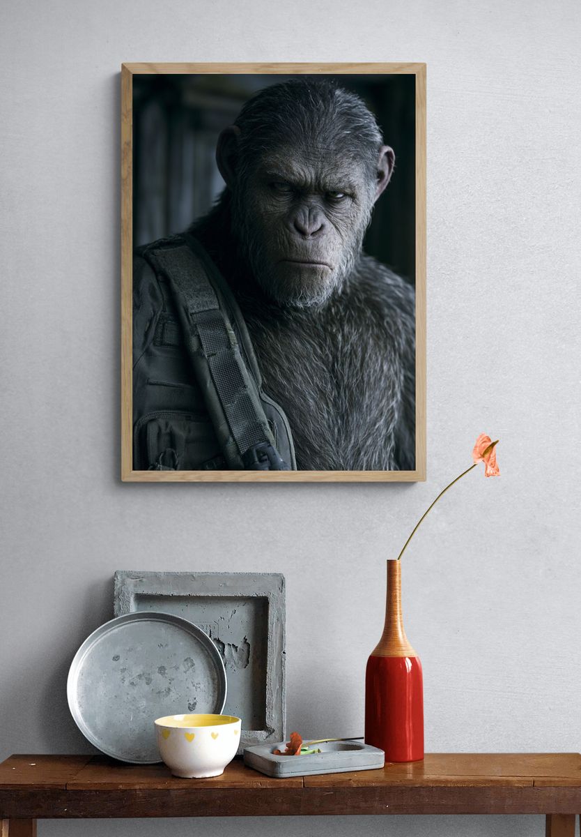 Ape Portrait — Cinematic Print. — room view 3
