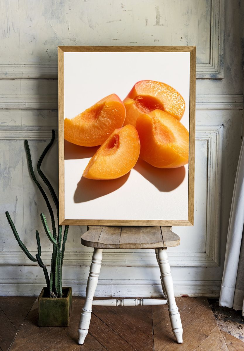 Apricot Slices Food-Drink Print. room preview