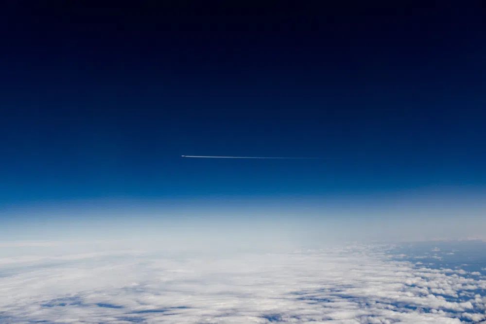 Airplane in the Sky Poster. poster — photography art