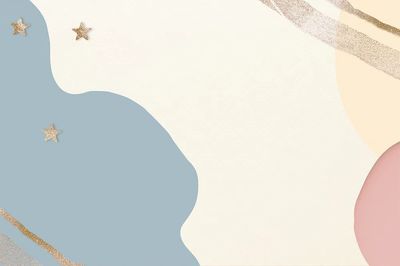 Abstract Stars and Waves Poster. poster