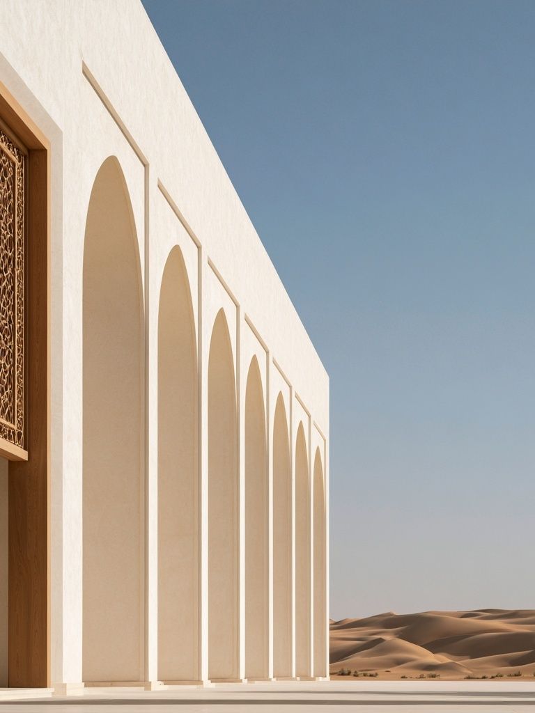Desert Arch Facade Photography Poster. poster — architecture art