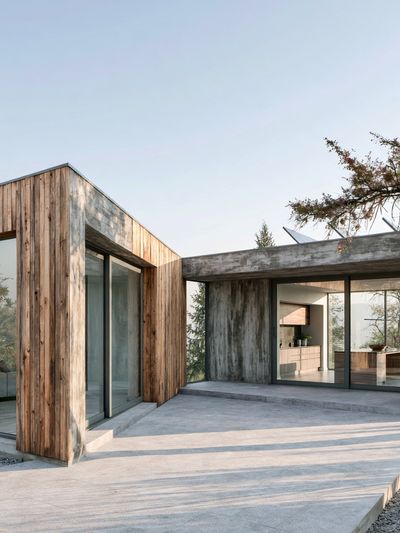 Modern Concrete House Photography Poster.