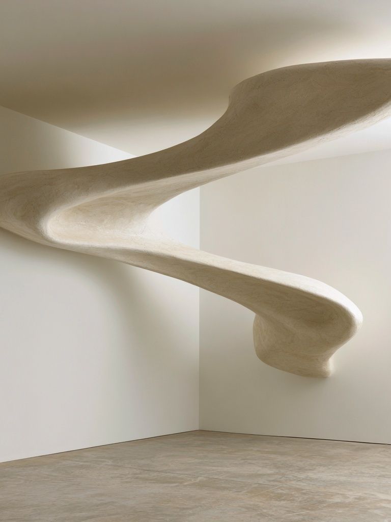 Sculptural Spiral Interior Photography Poster. poster — architecture art