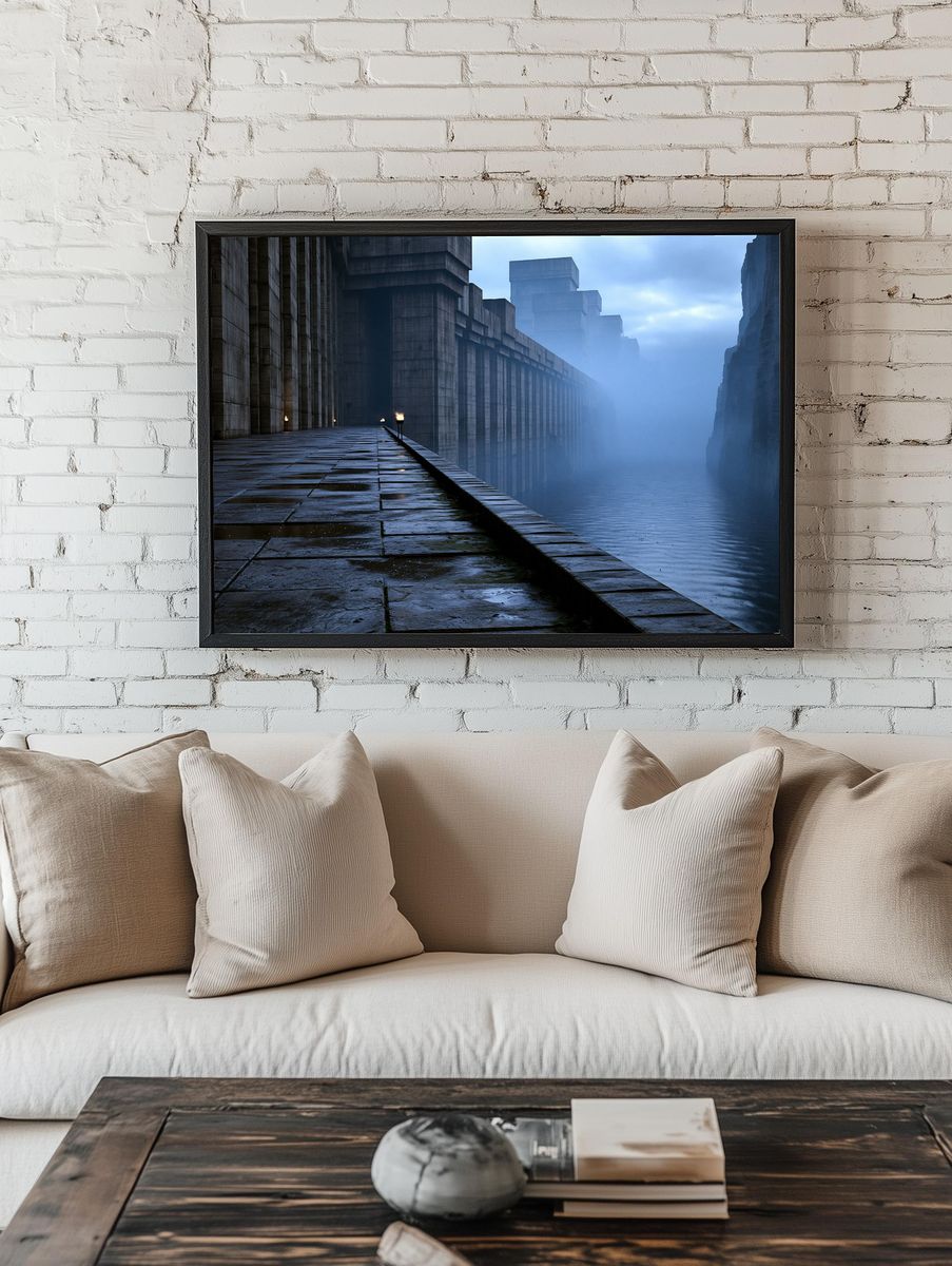 Misty Fortress Corridor Poster. — room view 1