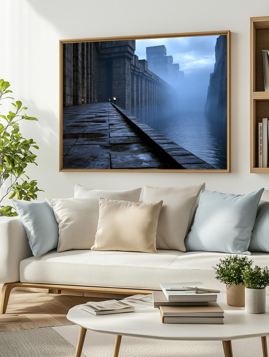 Misty Fortress Corridor Poster. — room view 2