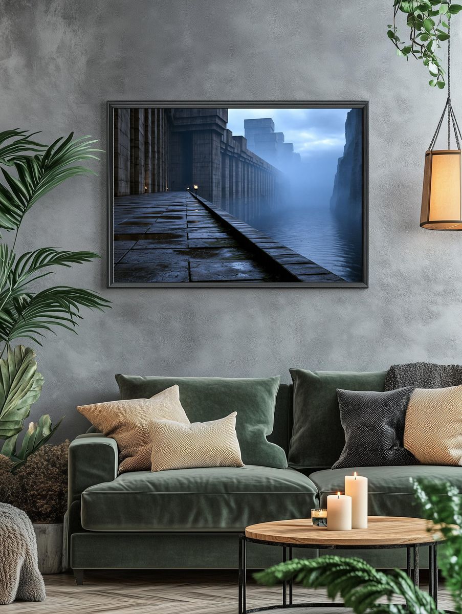 Misty Fortress Corridor Poster. — room view 4
