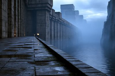 Misty Fortress Corridor Poster.