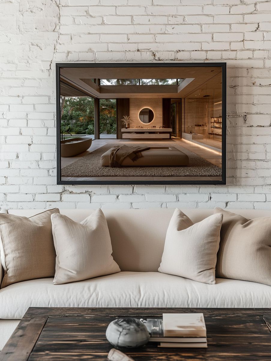 Luxury Spa Bathroom Interior Print. — room view 1