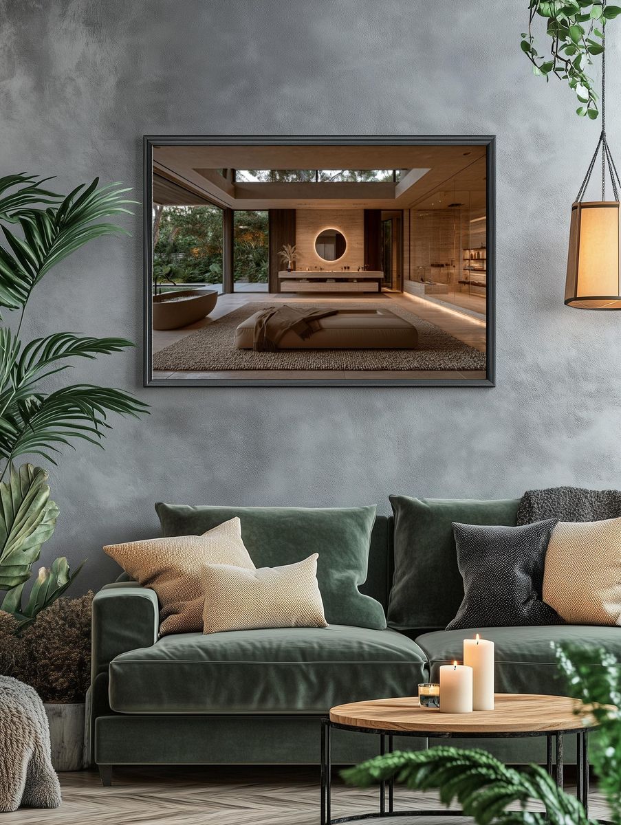 Luxury Spa Bathroom Interior Print. — room view 4