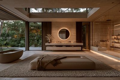 Luxury Spa Bathroom Interior Print. poster