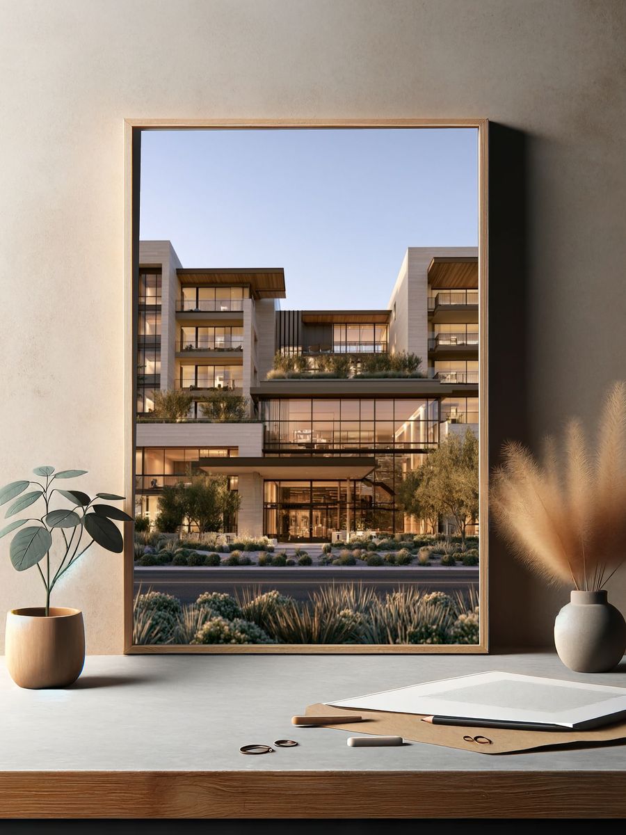 Modern Luxury Residence Photography Poster. — room view 2