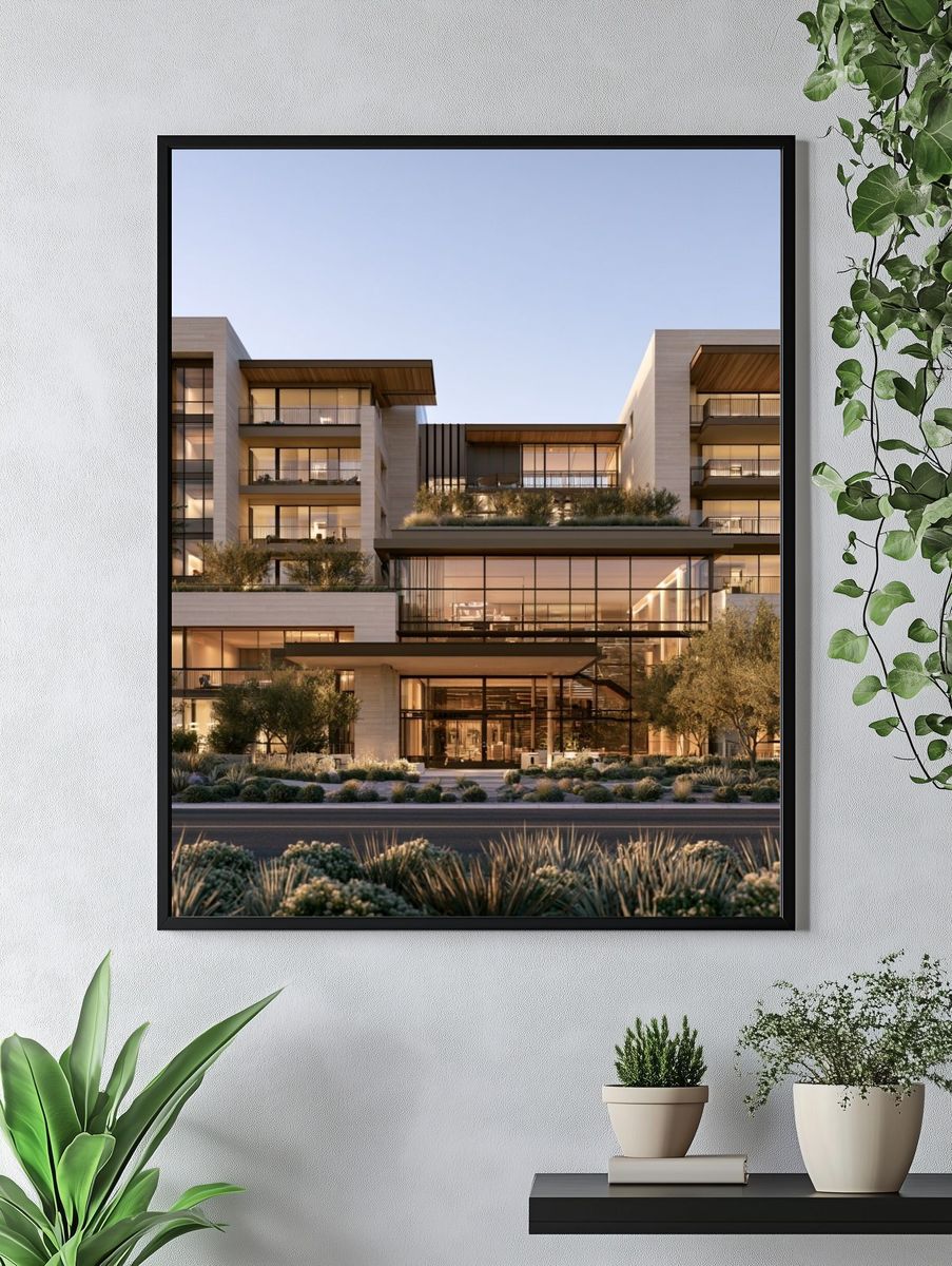 Modern Luxury Residence Photography Poster. — room view 4